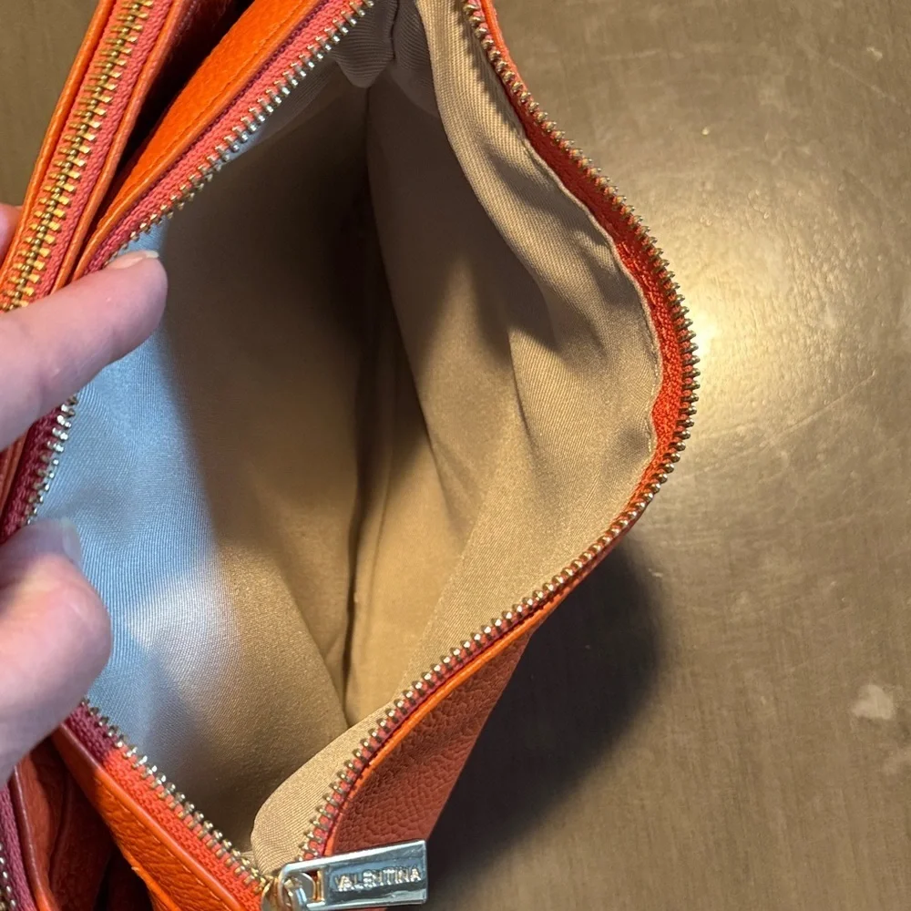 Valentina Vibrant Orange Crossbody Bag
